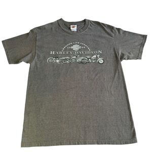 Harley Davidson Vintage Y2K Tulsa Oklahoma Route 66 Motorcycle T- Shirt Size L